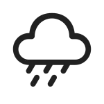 Weather Drizzle SVG Icon